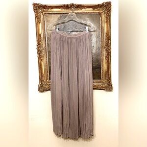 New Compagnie Internationale Express Taupe Flowing Skirt